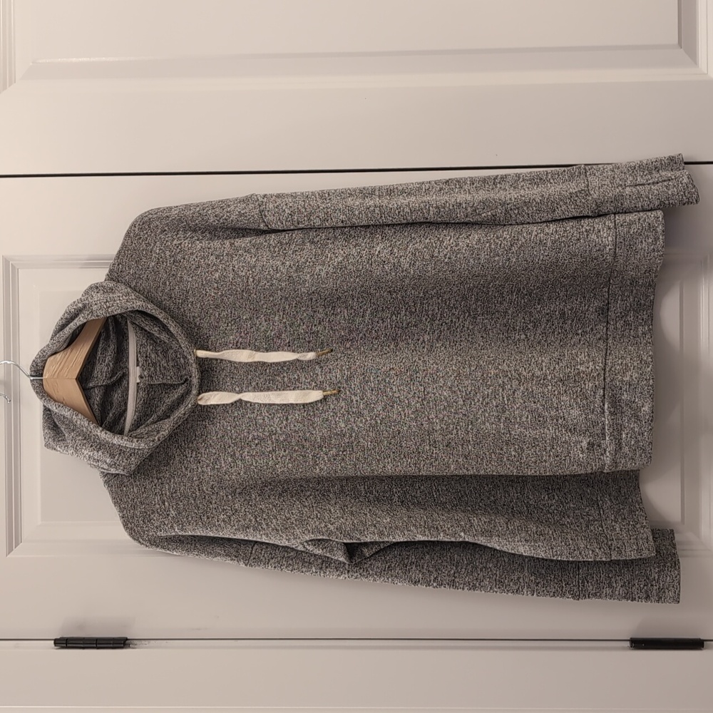Old Navy Loose Sweater-Knit  Pullover Crop Hoodie